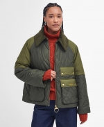 Milby Quilted Jacket - Olive - 14